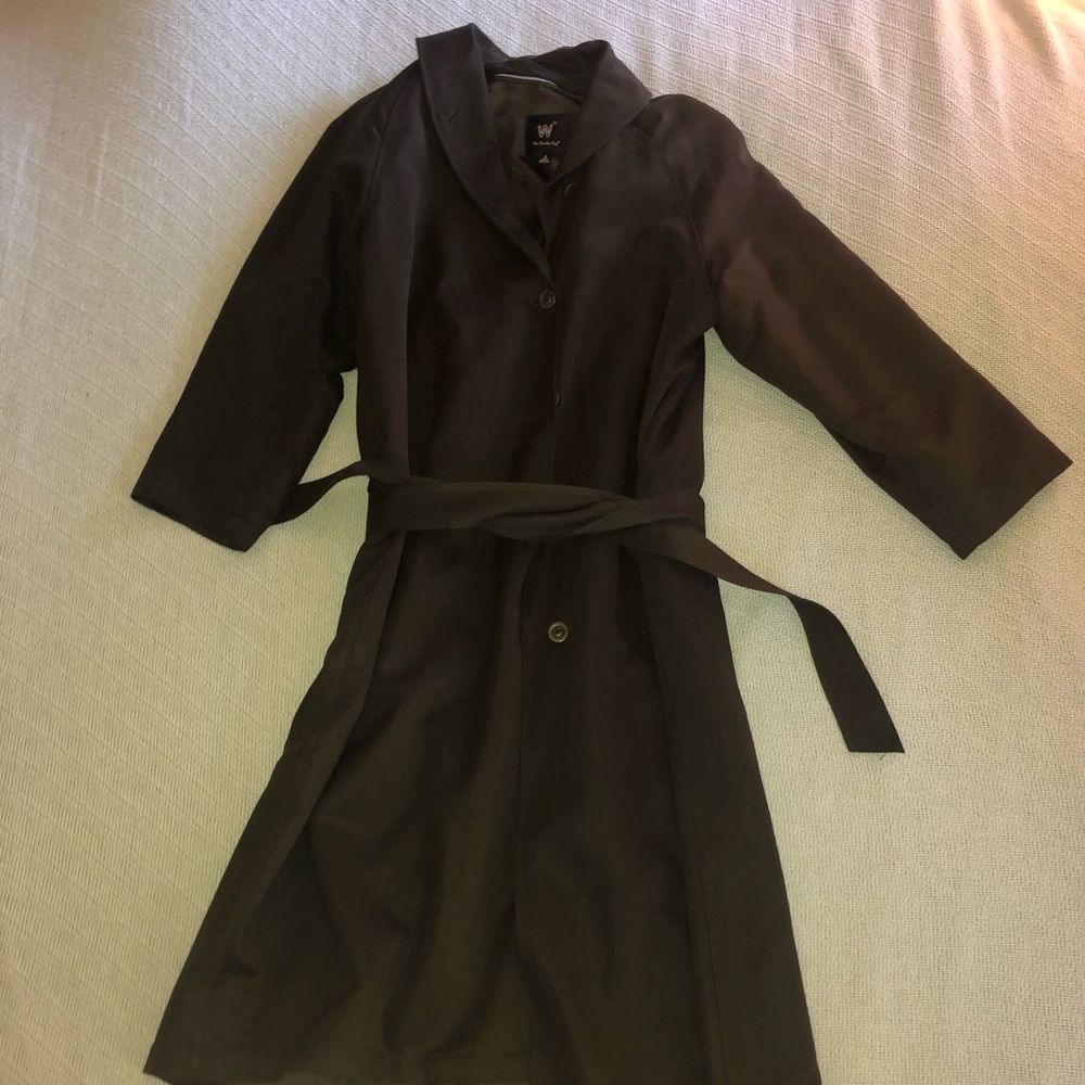 Forest green The London fog Button up trench coat